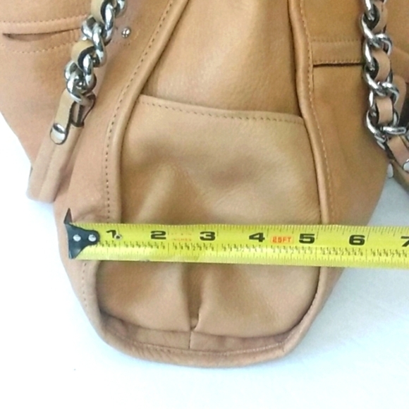 B MAKOWSKY BUTTERSCOTCH SOFT LEATHER MULTI-COMPARTMENTS HANDBAG SIZE LARGE EUC - Picture 16 of 16